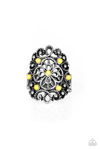 Floral Fancies - Yellow Paparazzi Accessories