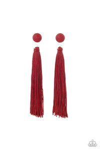 Paparazzi Accessories Tightrope Tassel - Red