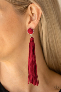 Paparazzi Accessories Tightrope Tassel - Red